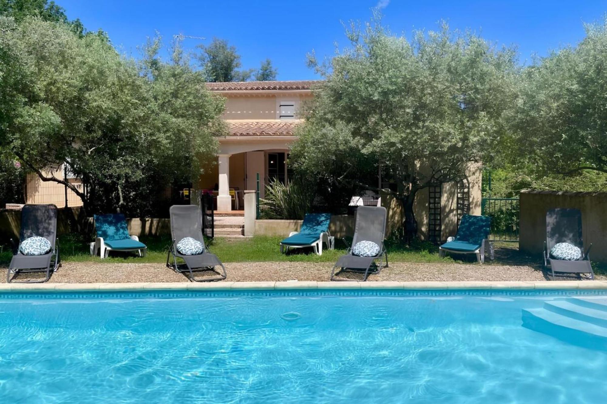 Les Oliviers - Villa 10 People - 5 Min Ardeche Saint-Julien-de-Peyrolas Exterior foto